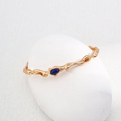 silver twig lapis lazuli bracelet