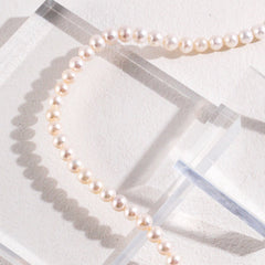 Silver Natural Pearl Necklace